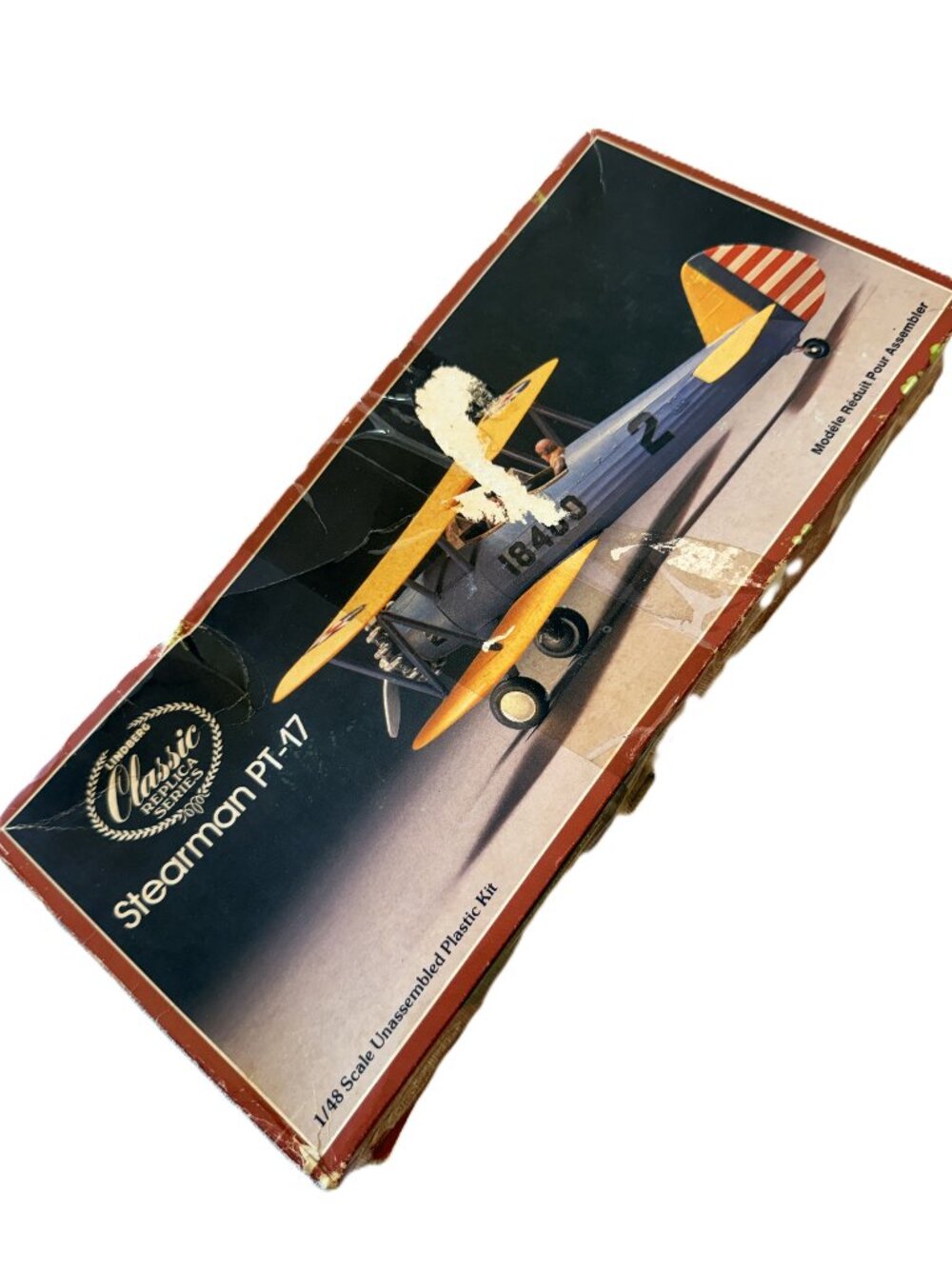 Vintage toy Stearman Pt-17 Lindbergh Classic Replica Series Kit 533